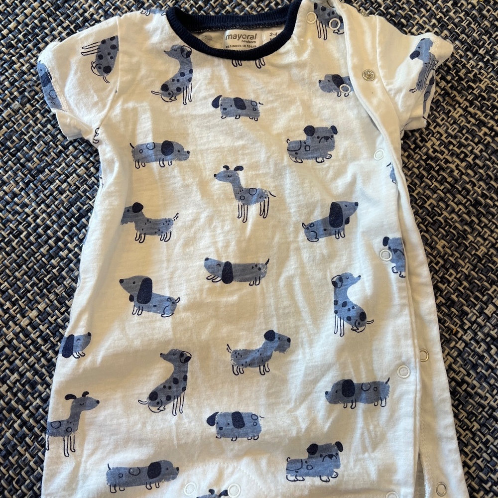 Mayoral newborn romper 2-4 mo